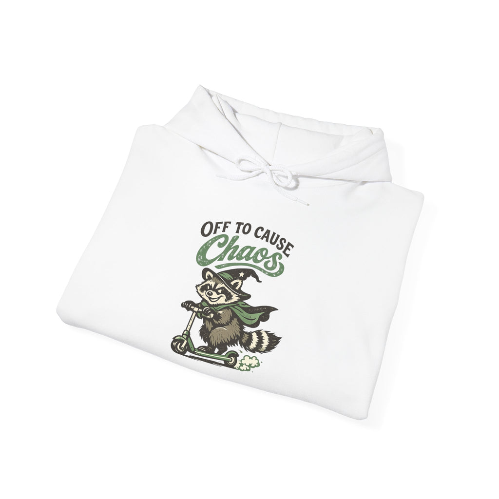 🦝 Off to Cause Chaos — Cozy Mischief Hoodie