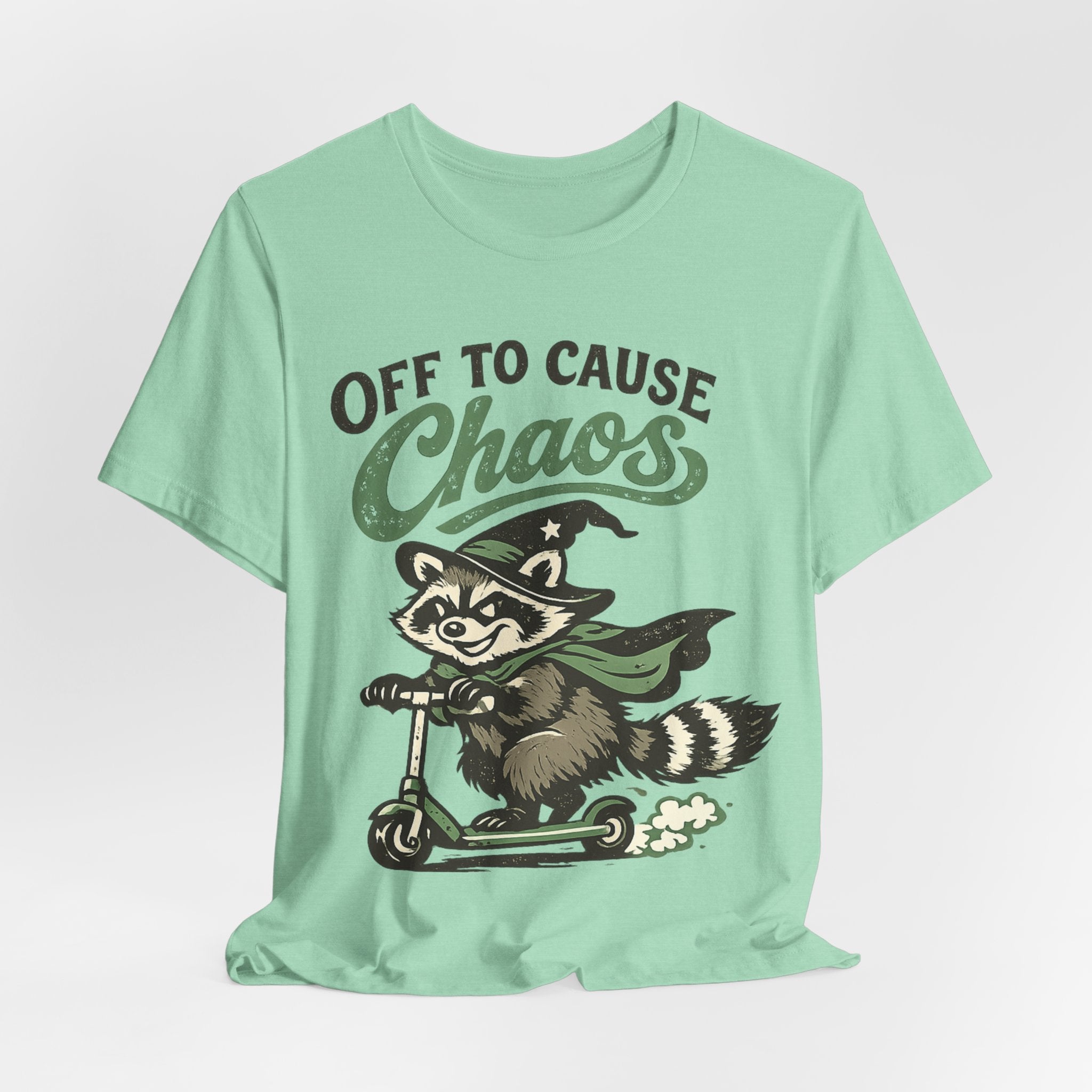 🦝 Off to Cause Chaos — Playful Vintage Graphic Tee
