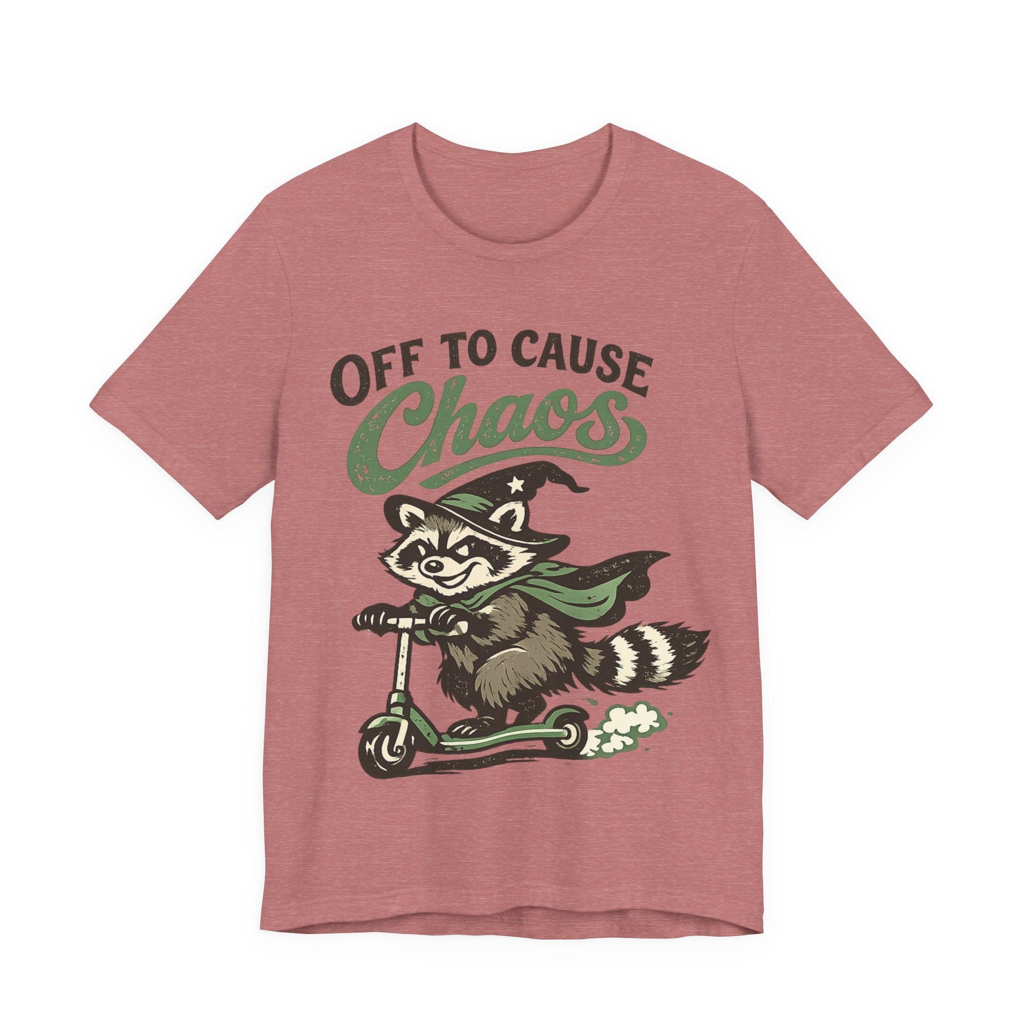 🦝 Off to Cause Chaos — Playful Vintage Graphic Tee