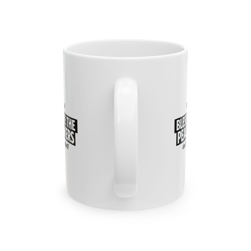 “Blessed Are the Peacemakers” Mug – Christian Statement Ceramic Mug, (11oz, 15oz) ☕✝️