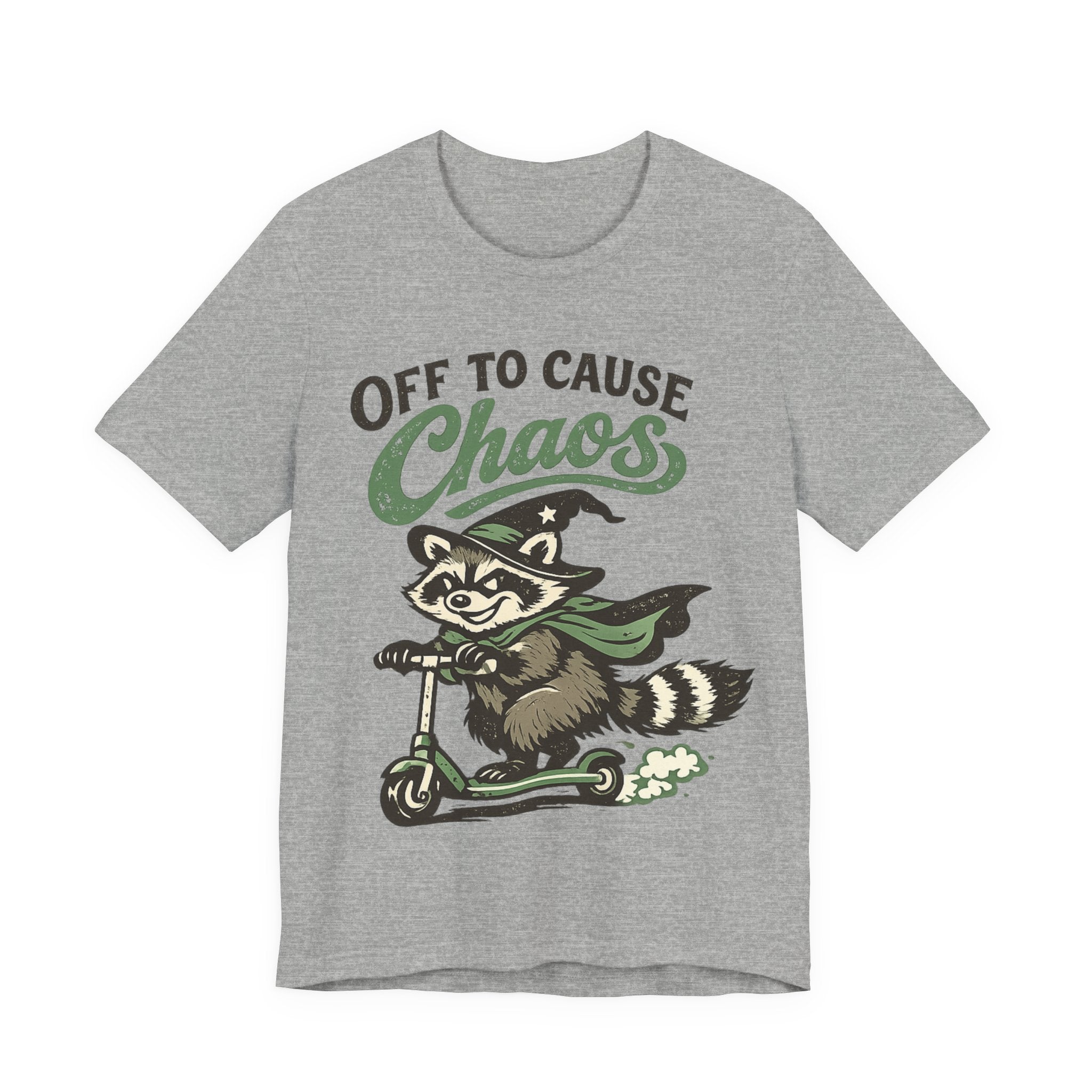 🦝 Off to Cause Chaos — Playful Vintage Graphic Tee