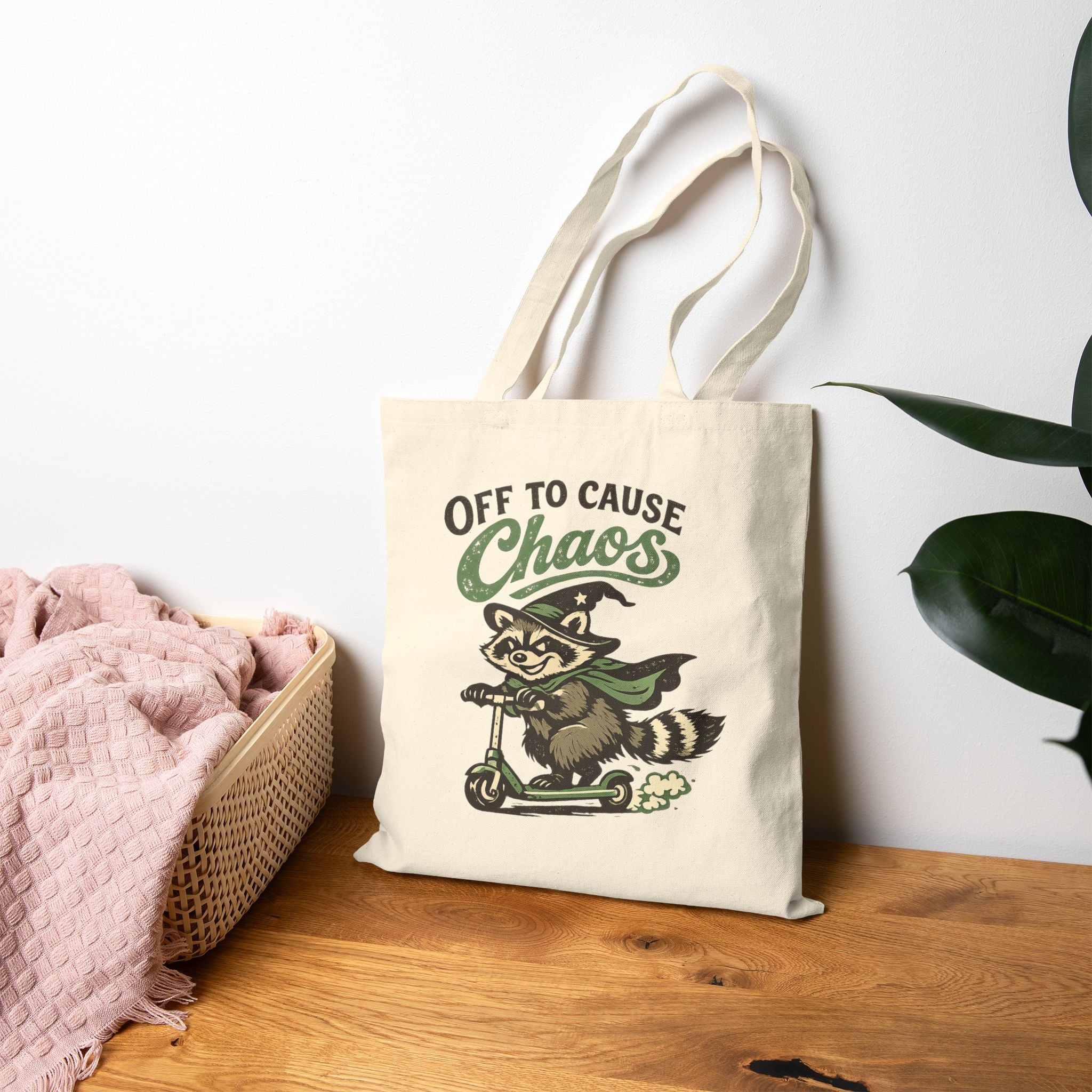 🦝 Off to Cause Chaos — The Everyday Mischief Tote