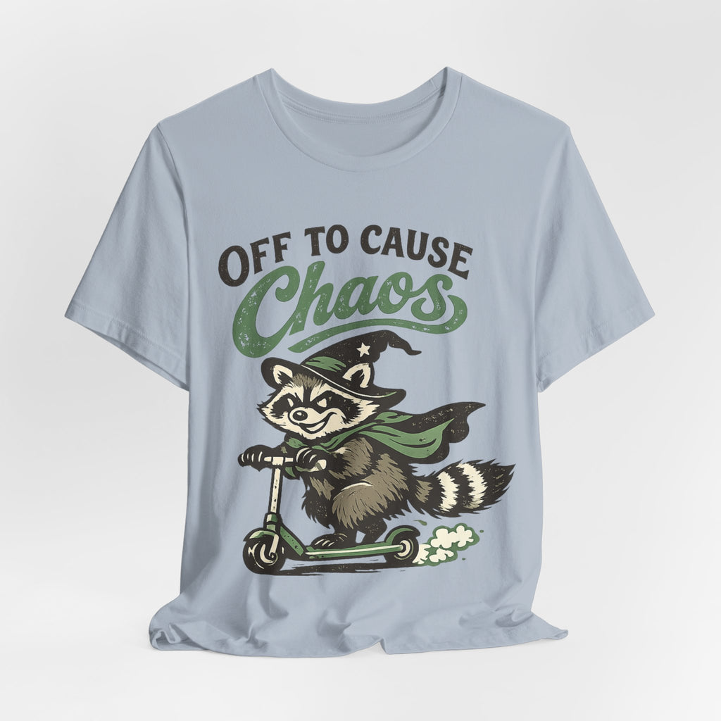 🦝 Off to Cause Chaos — Playful Vintage Graphic Tee