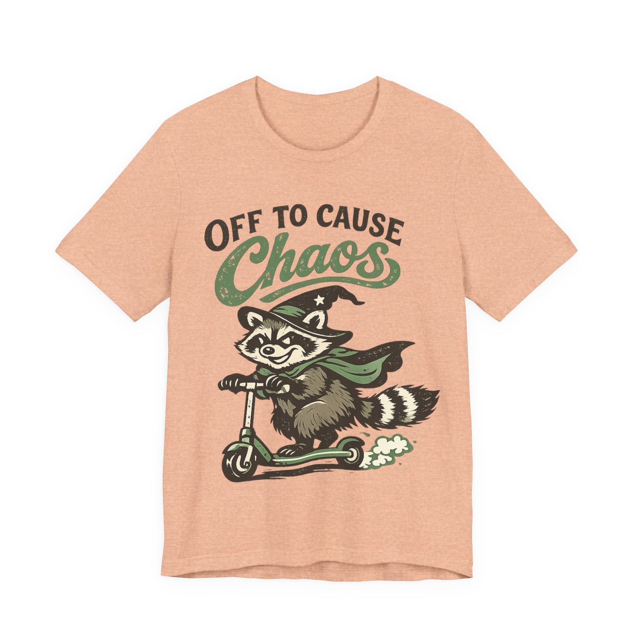 🦝 Off to Cause Chaos — Playful Vintage Graphic Tee