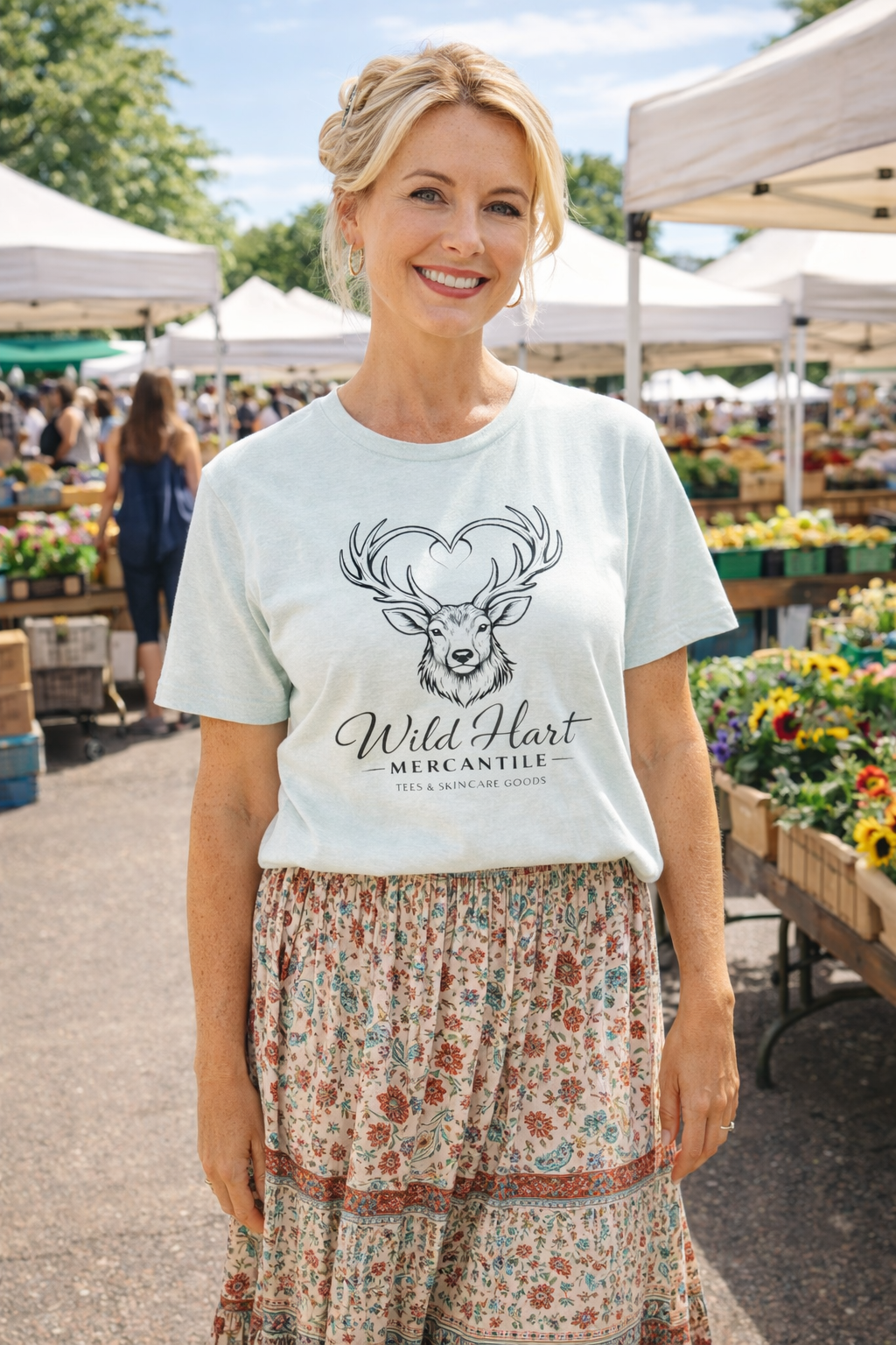 🦌 Wild Hart Mercantile Signature Deer Logo Tee
