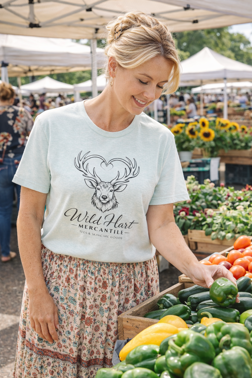 🦌 Wild Hart Mercantile Signature Deer Logo Tee