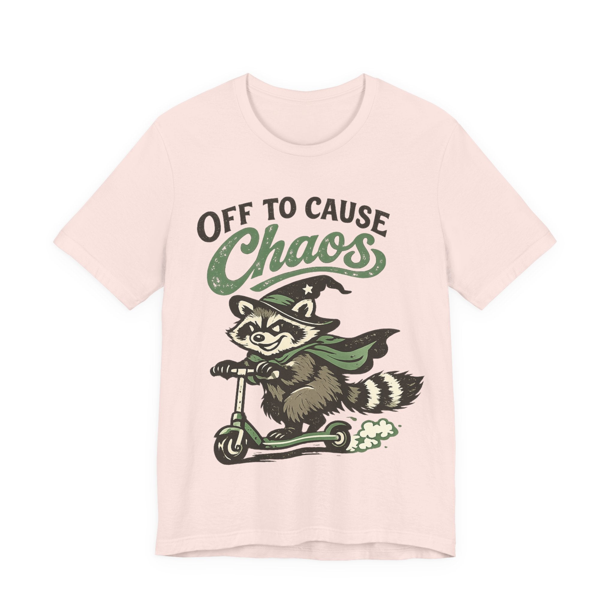 🦝 Off to Cause Chaos — Playful Vintage Graphic Tee