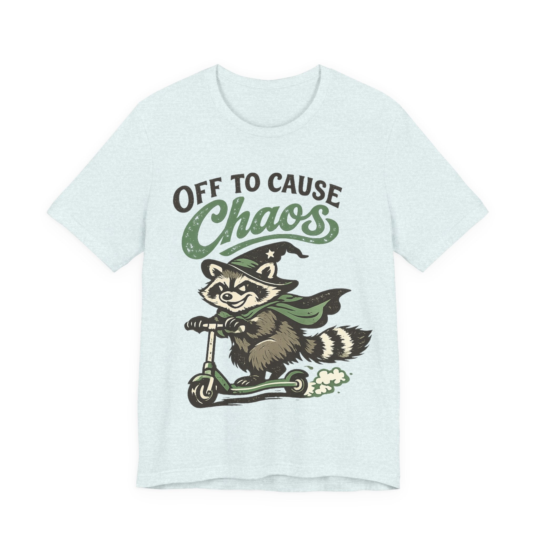 🦝 Off to Cause Chaos — Playful Vintage Graphic Tee
