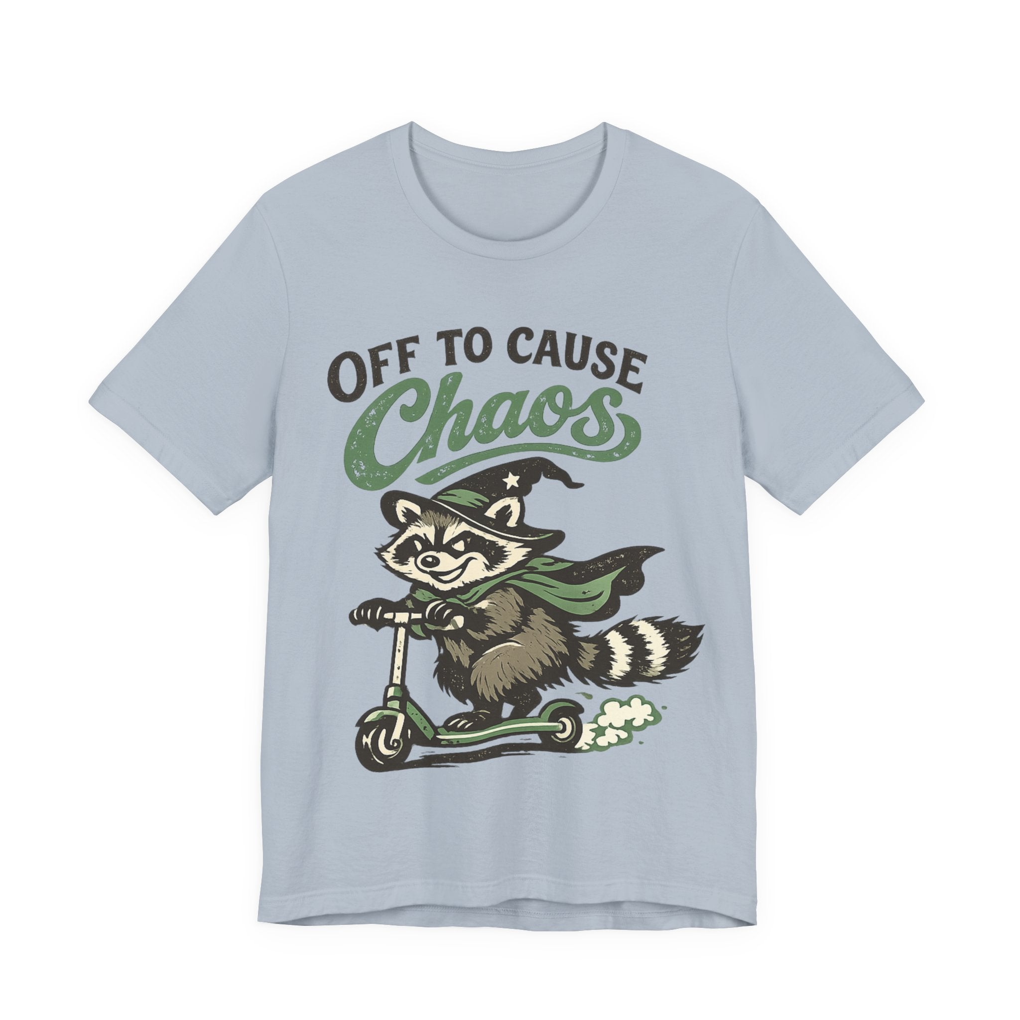 🦝 Off to Cause Chaos — Playful Vintage Graphic Tee