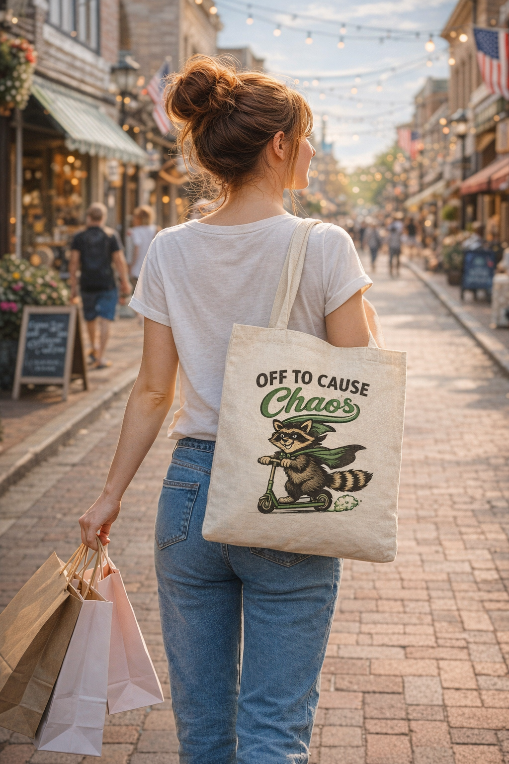 🦝 Off to Cause Chaos — The Everyday Mischief Tote