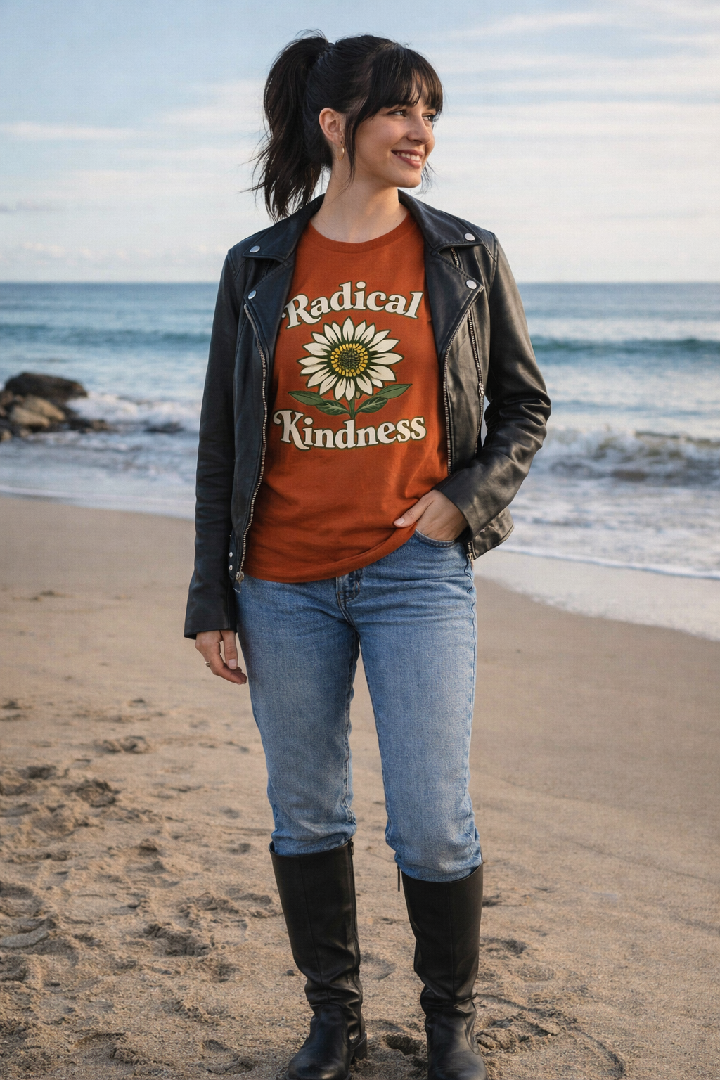 🌼 Radical Kindness — Vintage Floral Statement Tee